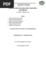 1.las Teorías Sobre Desarrollo y Aprendizaje (Cuadro Comparativo)