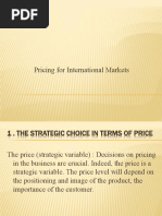 Chap 5 Pricing For International Markets