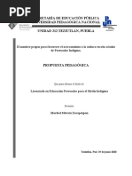 El Nombre Propio para Favorecer El Acercamiento A La Cultura Escrita Al Niño de Preescolar Indígena