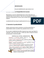 Funciones Administrativas Objetivos y Conclusiones