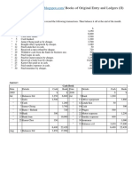 Books of Original Entry and Ledgers (II) : Short Questions