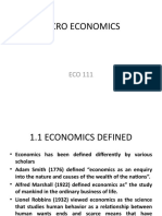 Eco 111 First Four Modules