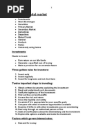 Basics of Capital Market: Investments