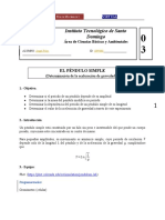 CBF210L Pract 03 (El Péndulo, Determinación de G)