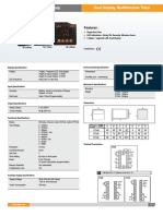 Dual Display, Multifunction Timer XT546 / XT246 / XT346: Features