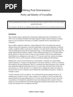 ORG LAB Melting Point Determination2009