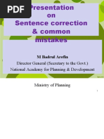 Sentence Correction & Common Mistakes