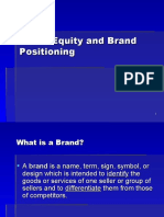 Brand Equity &amp Positioning