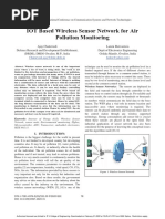 IOT Based Wireless Sensor Network For Air Pollution Monitoring