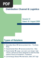 Session 4 - Distribution Channel Continued