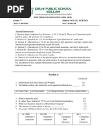 MID TERM EXAMINATION (2021-2022) Grade: V Subject: Social Science Time: 3 HOURS Max. Marks:80