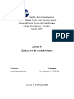 República Bolivariana de Venezuela Desarrollo Socio Economico Unidad III