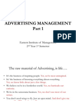 Advertising Managment PPT Part 1