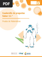 Cuadernillo de Preguntas Saber 11 - Matemáticas 2022