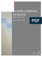 Balanza Comercial de Bolivia