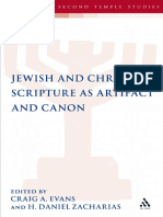 (The Library of Second Temple Studies 70) Craig A. Evans, H. Daniel Zacharias-Jewish and Christian Scripture As Artifact and Canon-Bloomsbury T&T Clark (2009)