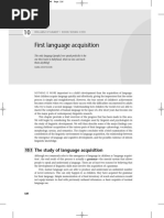 1 - First Language Acquisition The Emergence of A