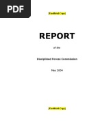 Report of The Disciplined Forces Commission (Unofficial Copy)