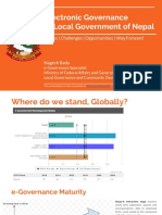 Electronic Governance in Local Government of Nepal: Status - Challenges - Opportunities - Way Forward