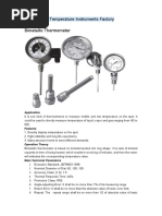 Tianjin Jieda Temperature Instruments Factory Bimetallic Thermometer