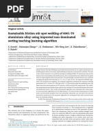 Sustainable Friction Stir Spot Welding of 6061-T6 Aluminium Alloy Using Improved Non-Dominated Sorting Teaching Learning Algorithm