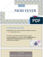 Typhoid Fever: By, Arathy Darvin