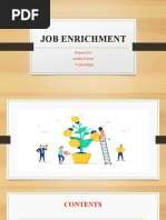 Job Enrichment: Prepared By: Arathy Darvin 1 Year MHA