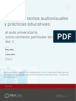 Lectura de Textos Audiovisuales y Prácticas Educativas