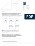 Tablas de Verdad - Universidad Tecnológica Metropolitana - Profesor Felipe Berríos Ayala