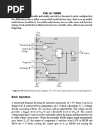 The 555 Timer: Figure 6.46 Internal Functional Diagram of A 555 Timer (Pin Numbers Are in Parentheses)