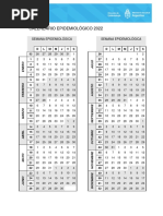 Calendario Epidemiologico 2022 Ms