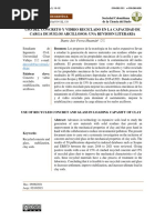 Uso Del Concreto Y Vidrio Reciclado en La Capacidad de Carga de Suelos Arcillosos: Una Revision Literaria