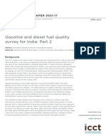 GASOLINE AND DIESEL FUEL QUALITY SURVEY FOR INDIA (19pgs. ICCT)