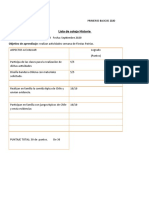 Lista de Cotejohistoria1°