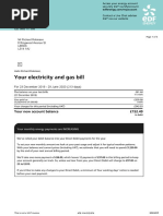 Your Electricity and Gas Bill: Your New Account Balance 152.49