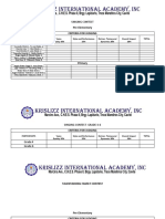 Criteria For Judging Elementary