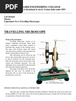 Travelling Microscope: Ramgarh Engineering College