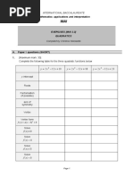 (Mai 2.2) Quadratics