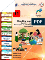 Reading and Writing: Department of Education