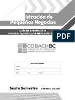 Administración de Pequeños Negocios - Módulo Iv - 2022-1