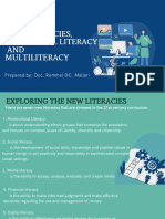 Newliteracies, Functionalliteracy AND Multiliteracy: Prepared By: Doc. Rommel DC. Mallari