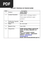 Project Profile On Tissue Paper: ISISO 12625-1:2019 (En) 12625-1 Tissue Paper and Tissue Paper Products