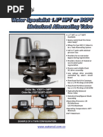 Water Specialist 1.5" NPT or BSPT Motorized Alternating Valve