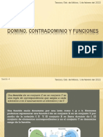 Sesion 4-5 - Dominio y Contradominio, Funciones