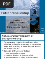 Entrepreneurship and The Entrepreneurial Mind-Set: Hisrich Peters Shepherd