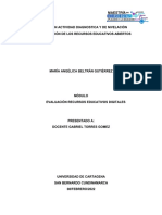 Descripción Actividad Diagnostica y de Nivelación Evaluacion de Red