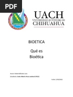 Que Es La Bioetica