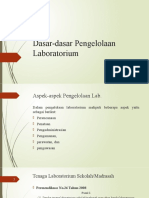 Dasar Dasar Pengelolaan Laboratorium Pert.3