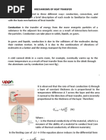 Heat Transfer Mechanisms 2022