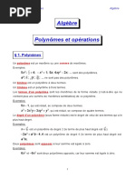 Algebre 5 Polynomes Et Operations